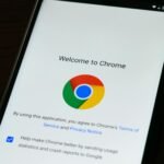 google website on the electronic device screen
